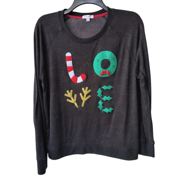 Jaclyn & Co Women's Super Soft Stretchy Christmas Festive Holiday Sweatshirt, L - Picture 8 of 8